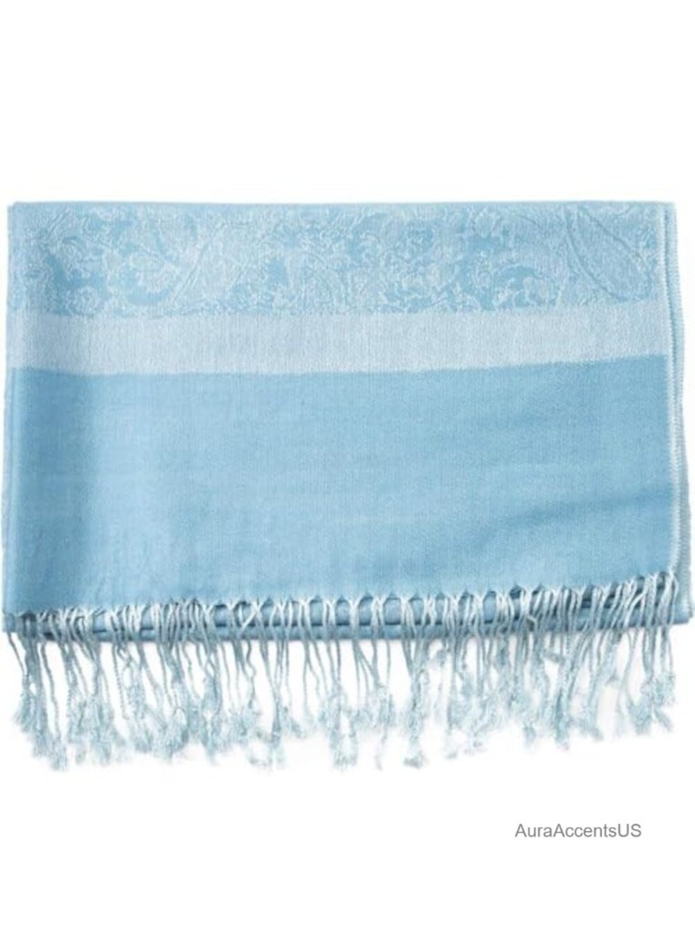 Paisley Scarf Shawl Jacquard Wrap Stole Acrylic Viscose Reversible